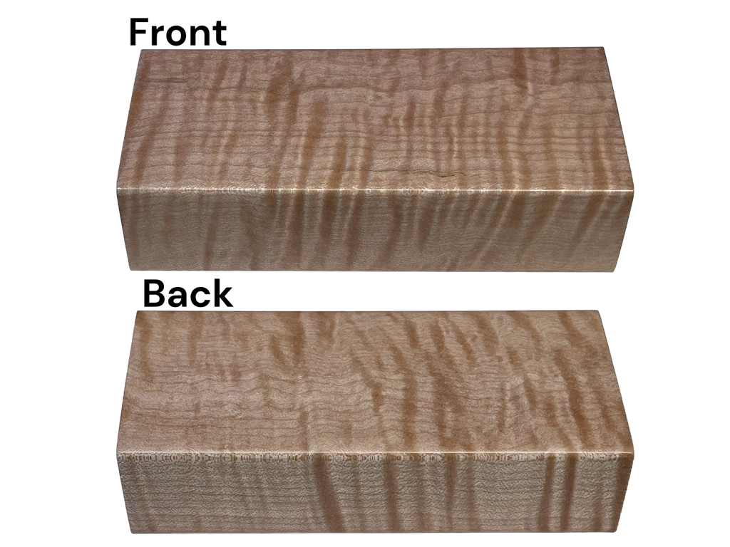 Curly Maple (1.25" x 2.5" x 5.25")