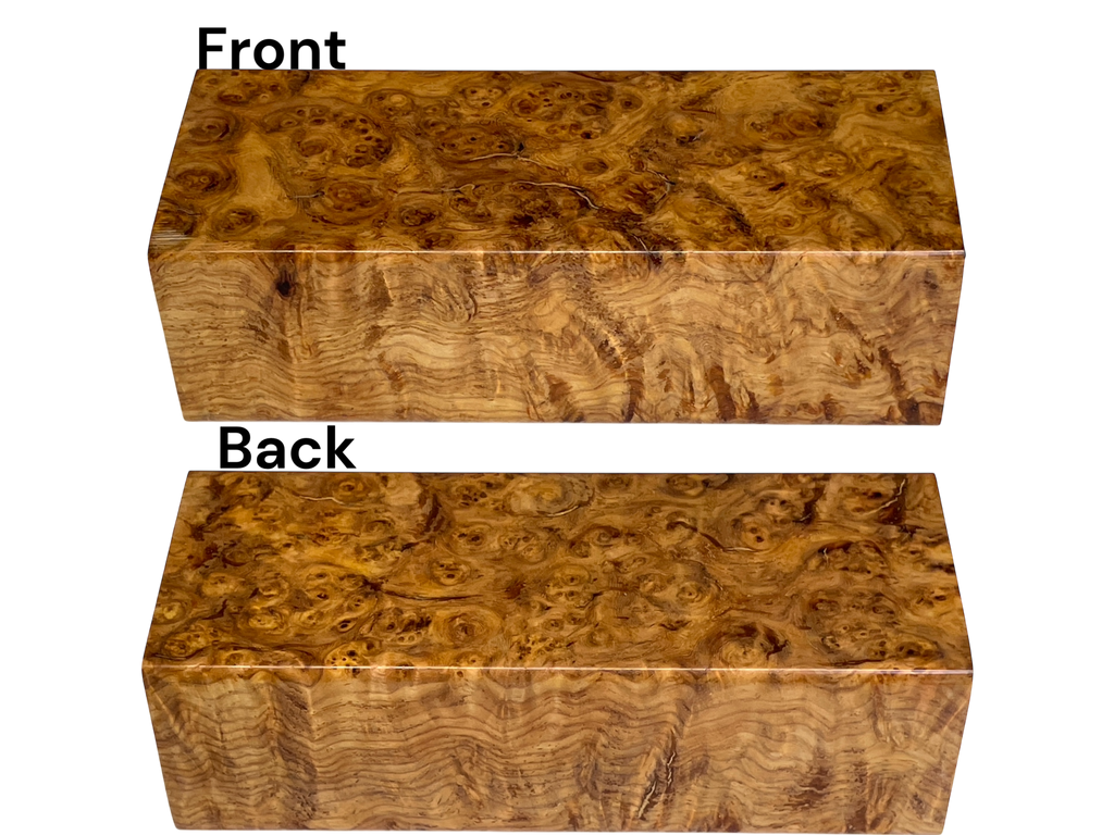 Amboyna (1.5" x 1.875" x 4.75")