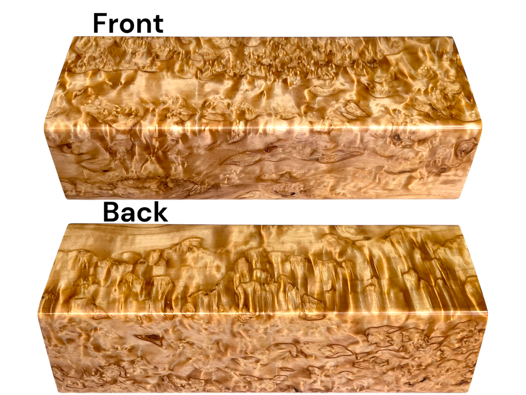 Arctic Curly (Masur) Birch (1.25" x 1.875" x 5")