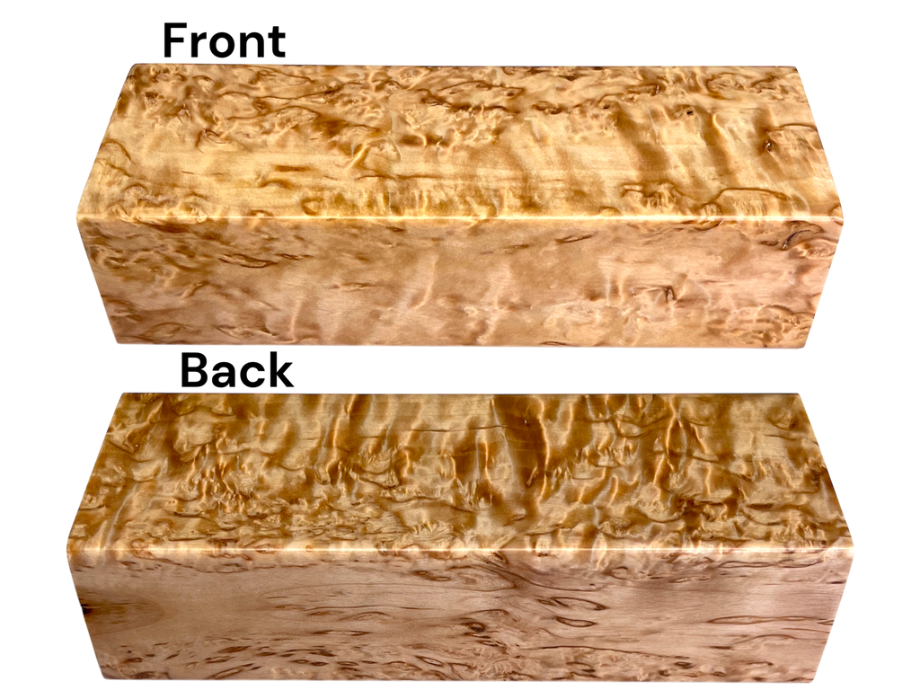 Arctic Curly (Masur) Birch (1.25" x 1.875" x 5.25")