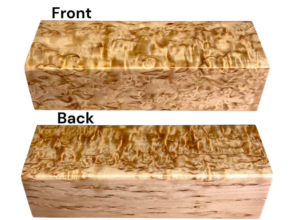 Arctic Curly (Masur) Birch (1.375" x 1.875" x 5.25")