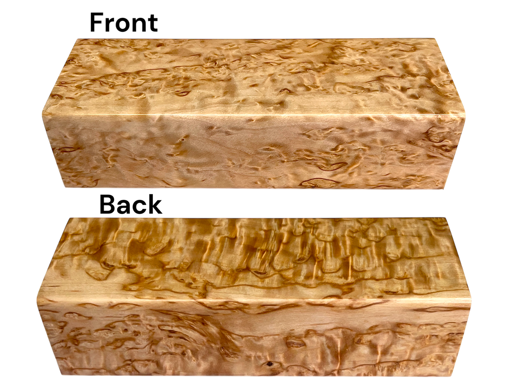 Arctic Curly (Masur) Birch (1.375" x 1.875" x 5.125")