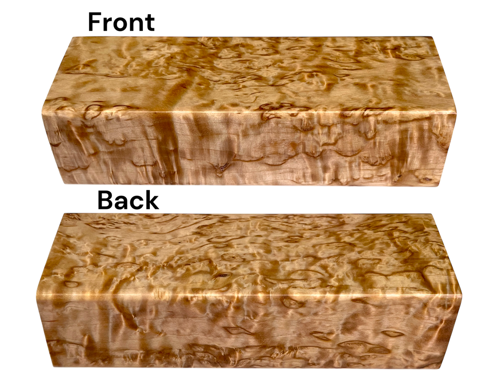 Arctic Curly (Masur) Birch (1.375" x 1.875" x 5.25")