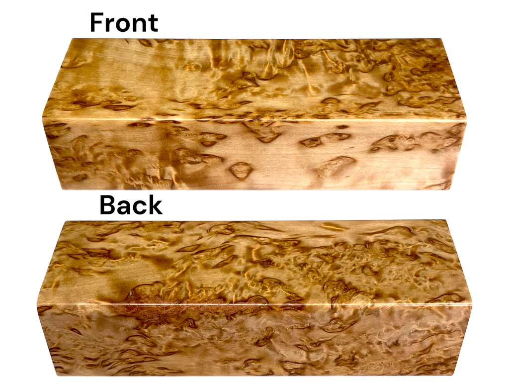 Arctic Curly (Masur) Birch (1.25" x 1.875" x 5.125")