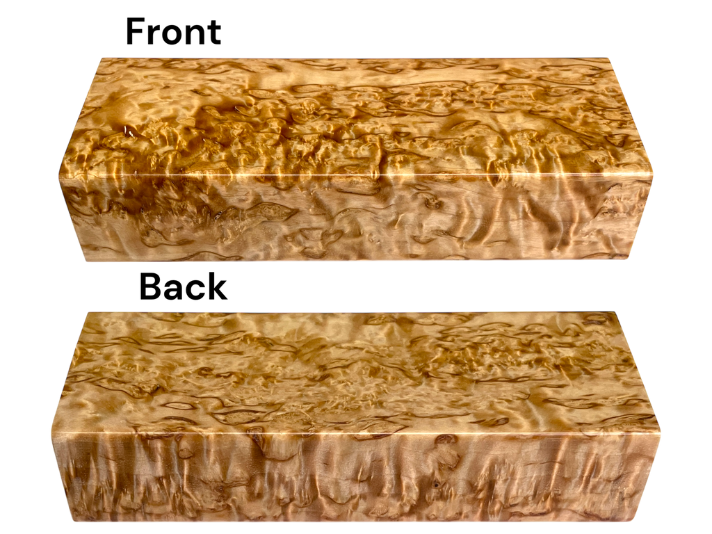 Arctic Curly (Masur) Birch (1.125" x 1.875" x 5.125")