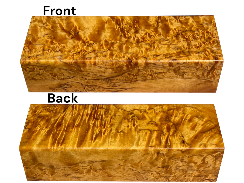 Arctic Curly (Masur) Birch (1.25" x 1.875" x 5.125")