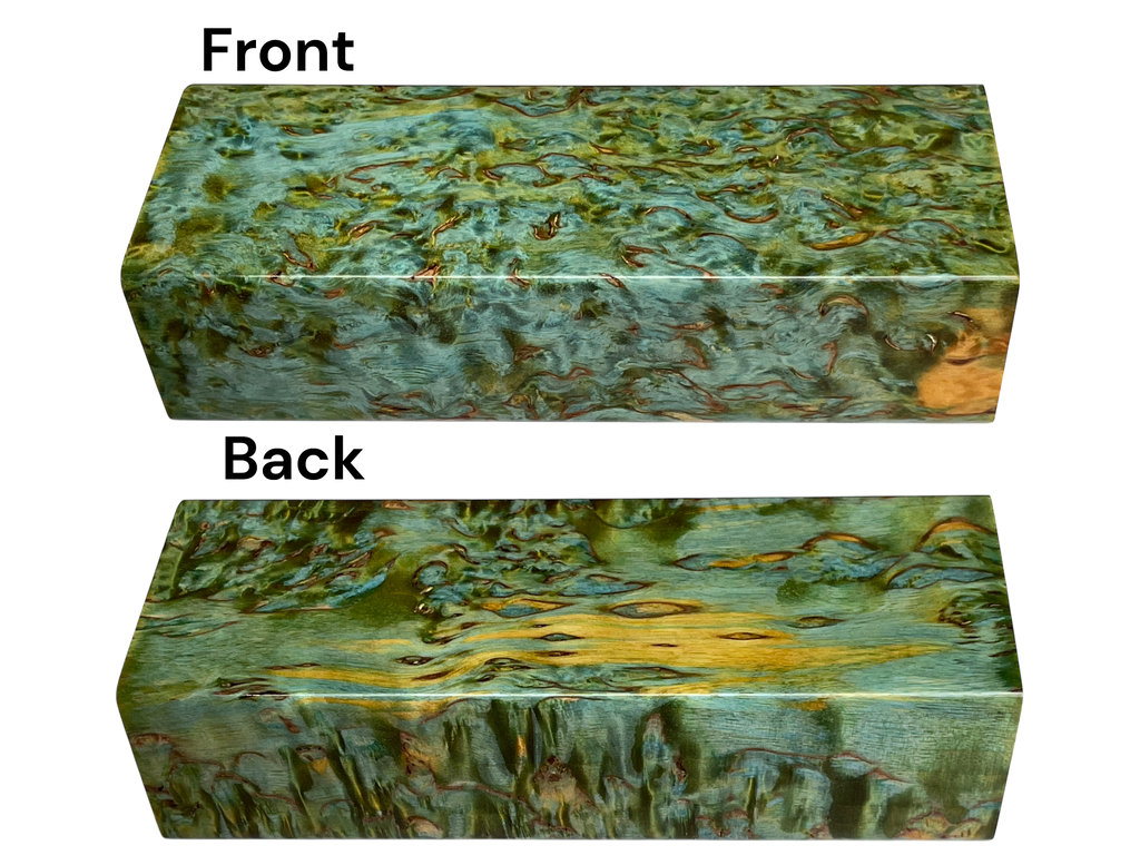 Arctic Curly (Masur) Birch (1.25" x 1.875" x 5.25")