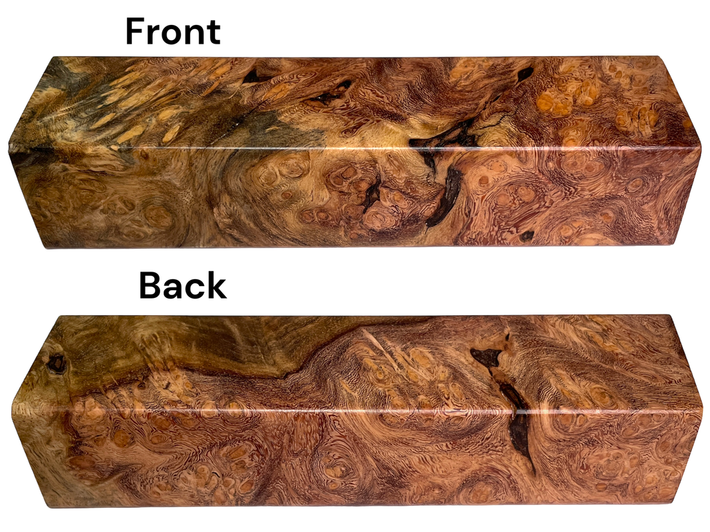 Afzelia Burl (1." x 1.5" x 5.75")