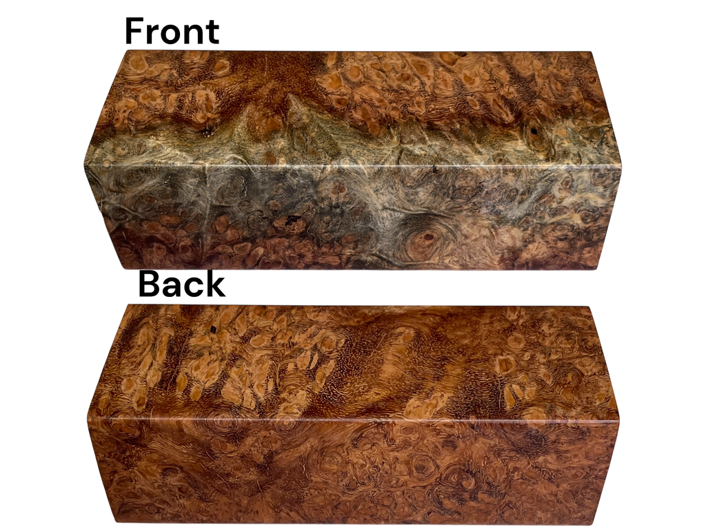 Afzelia Burl (1.375" x 1.875" x 4.75")