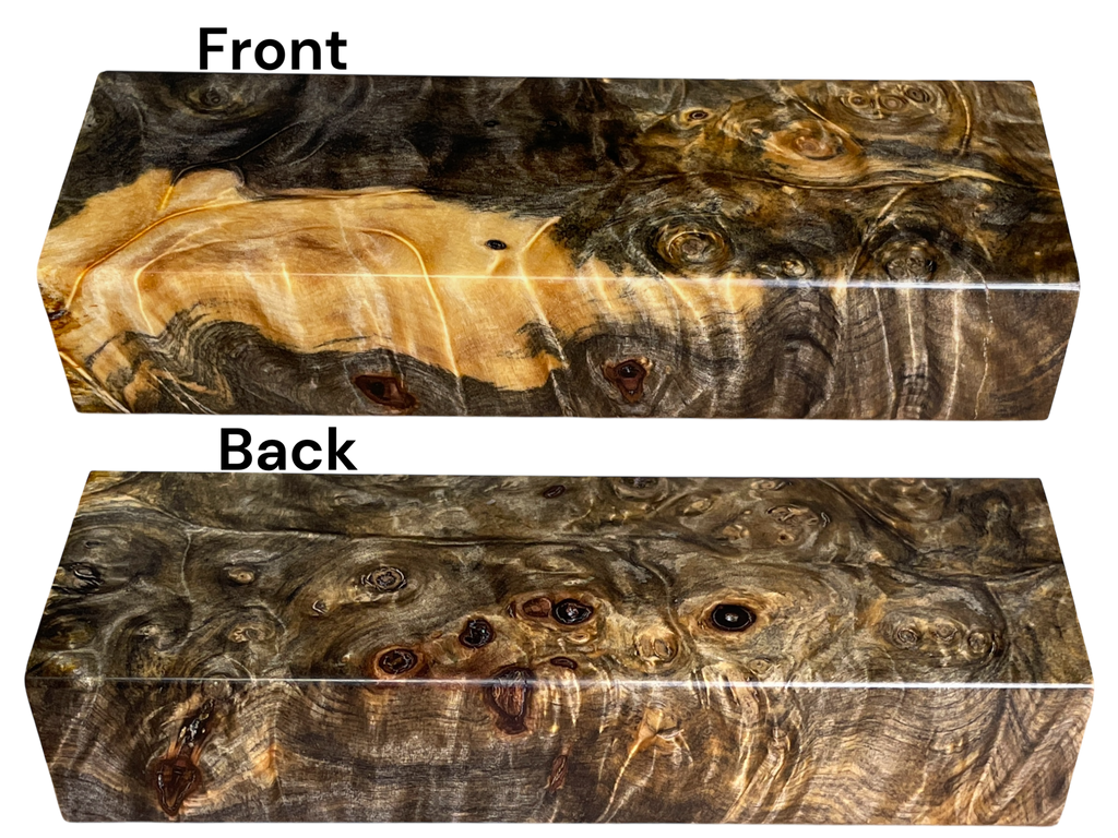 Buckeye Burl (1" x 1.625" x 4.875")