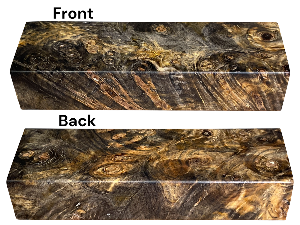 Buckeye Burl (1" x 1.5" x 4.875")