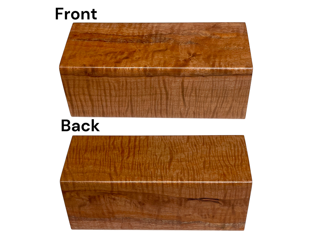 Curly Maple (1.75" x 1.875" x 4.375")