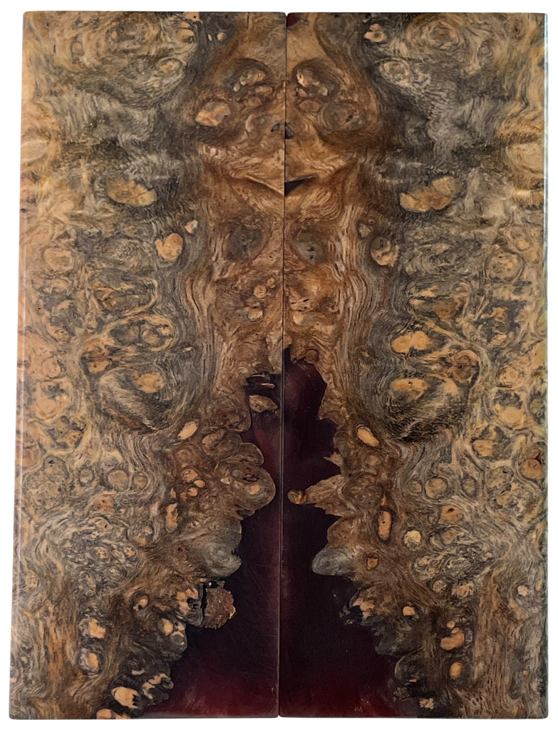 Afzelia Burl Hybrid (1.625" x 4.5" x 3/8")