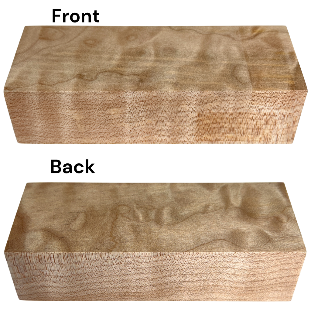Quilted Maple (1.25" x 2" x 5")